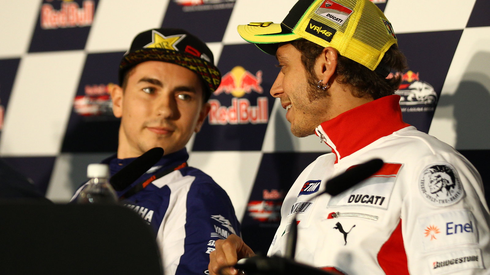Lorenzo and Rossi, USA MotoGP 2012