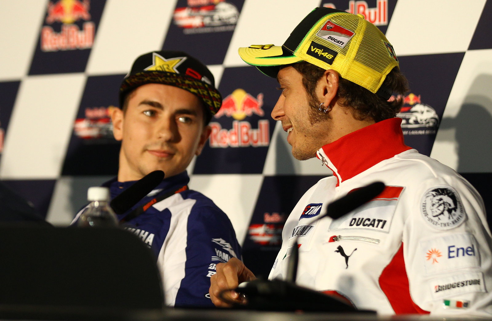 Lorenzo and Rossi, USA MotoGP 2012