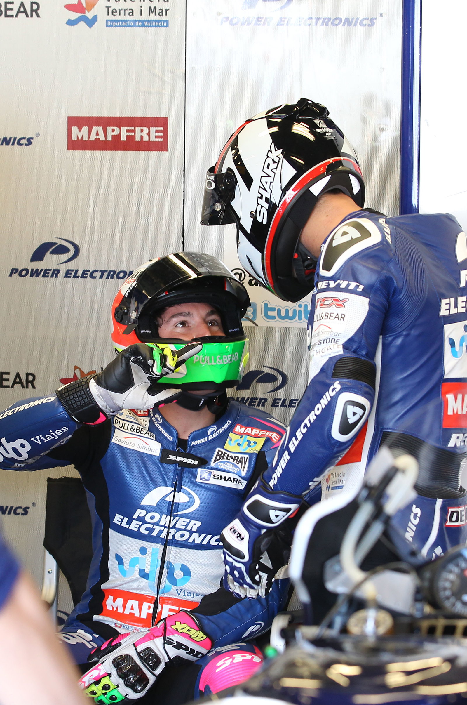 Aleix Espargaro and De Puniet, USA MotoGP 2012