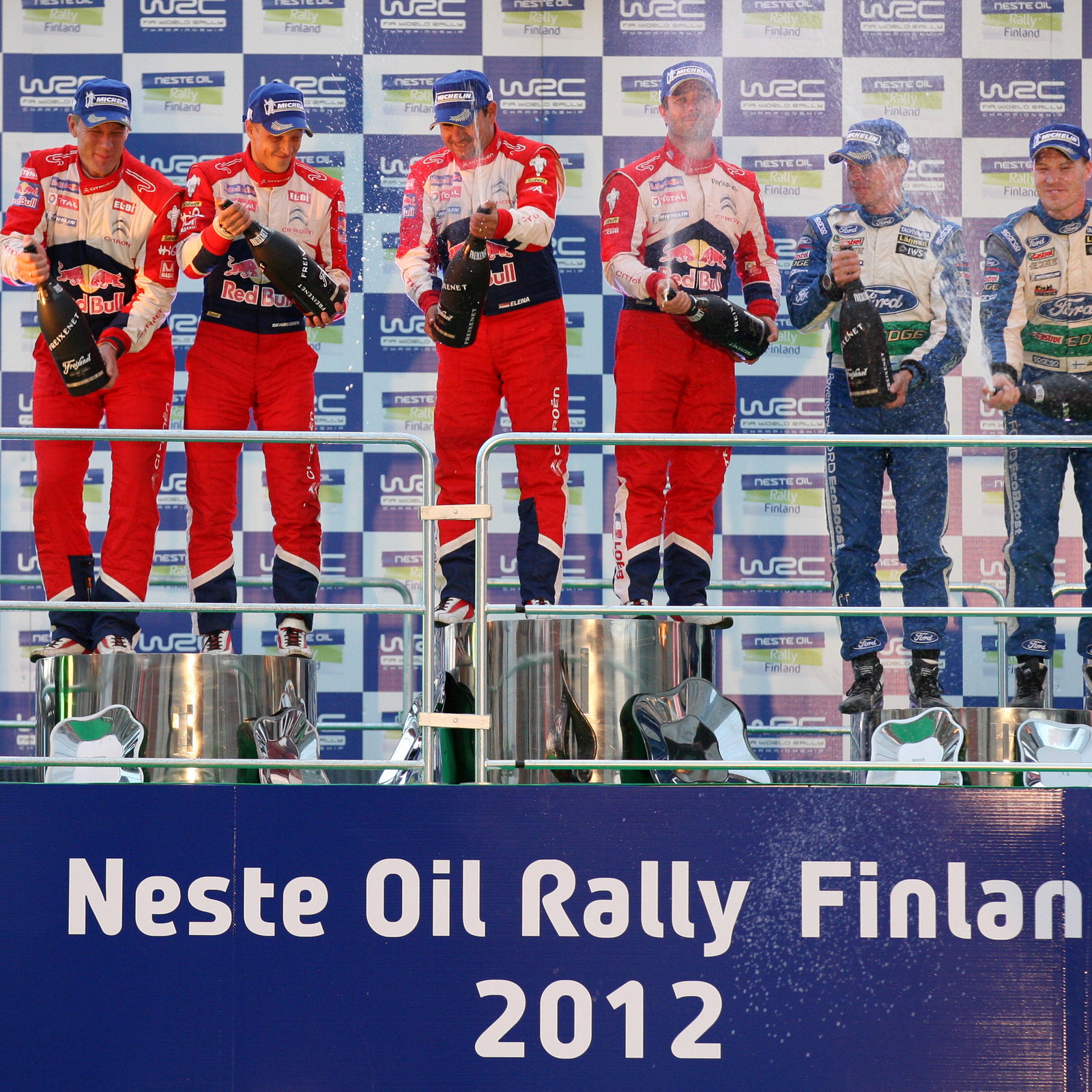 Rally Finland podium, 2012