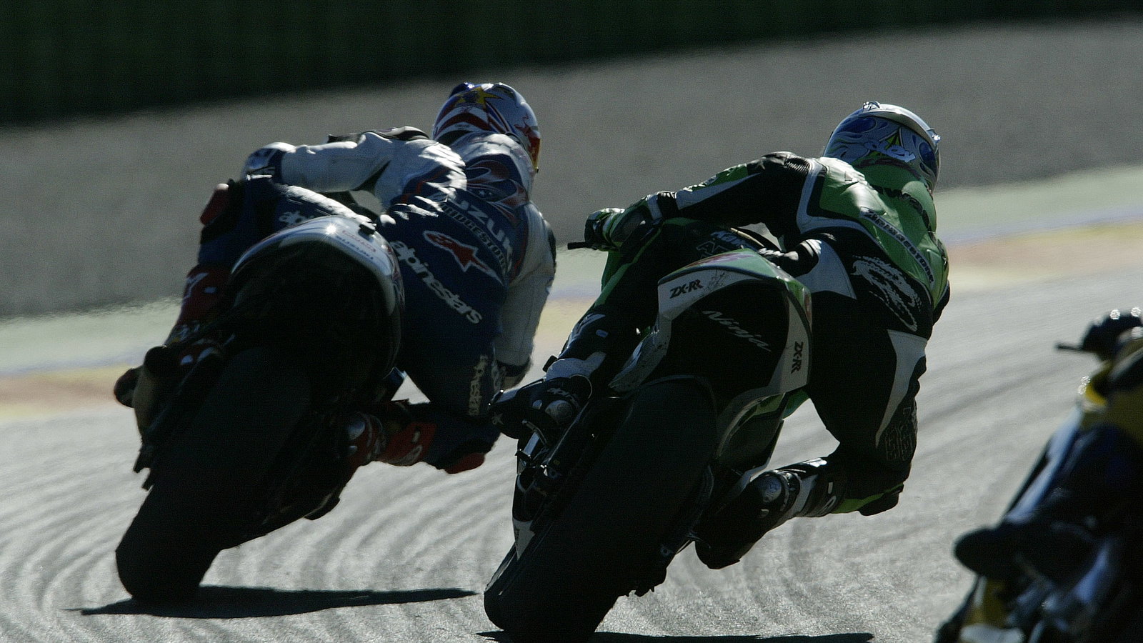 Hopkins, Hofmann, Valencia MotoGP Race, 2005