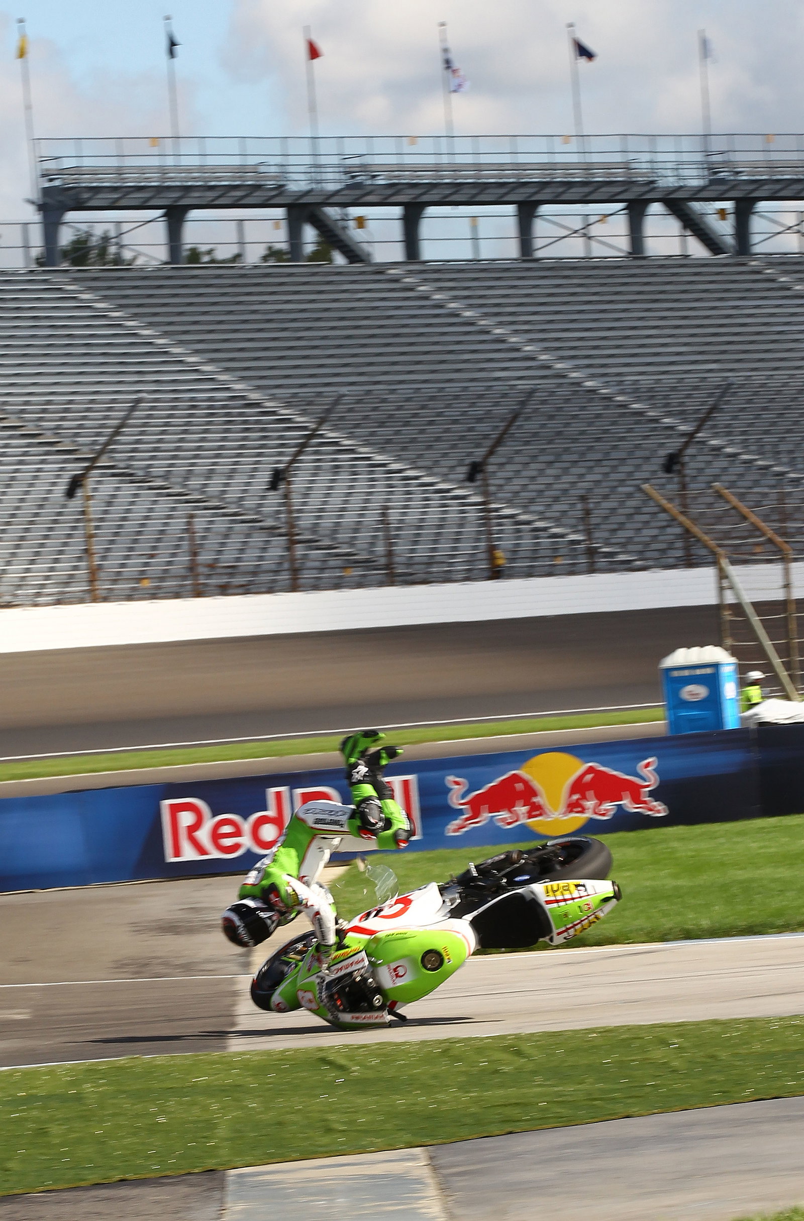 Barbera crash, Indianapolis MotoGP 2012
