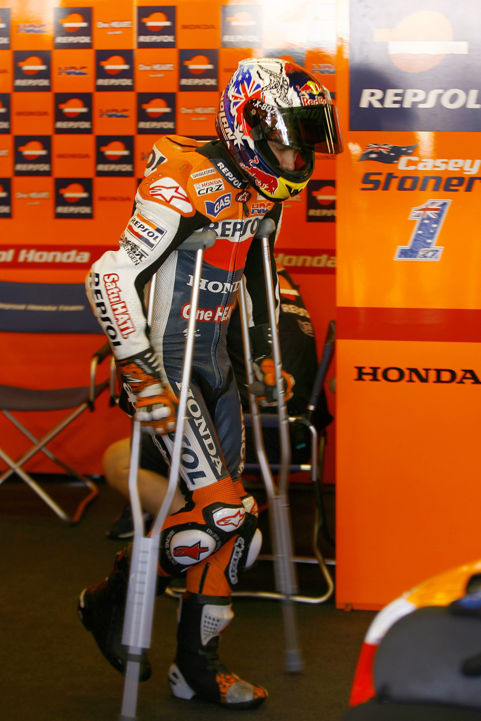 Injured Stoner, Indianapolis MotoGP 2012
