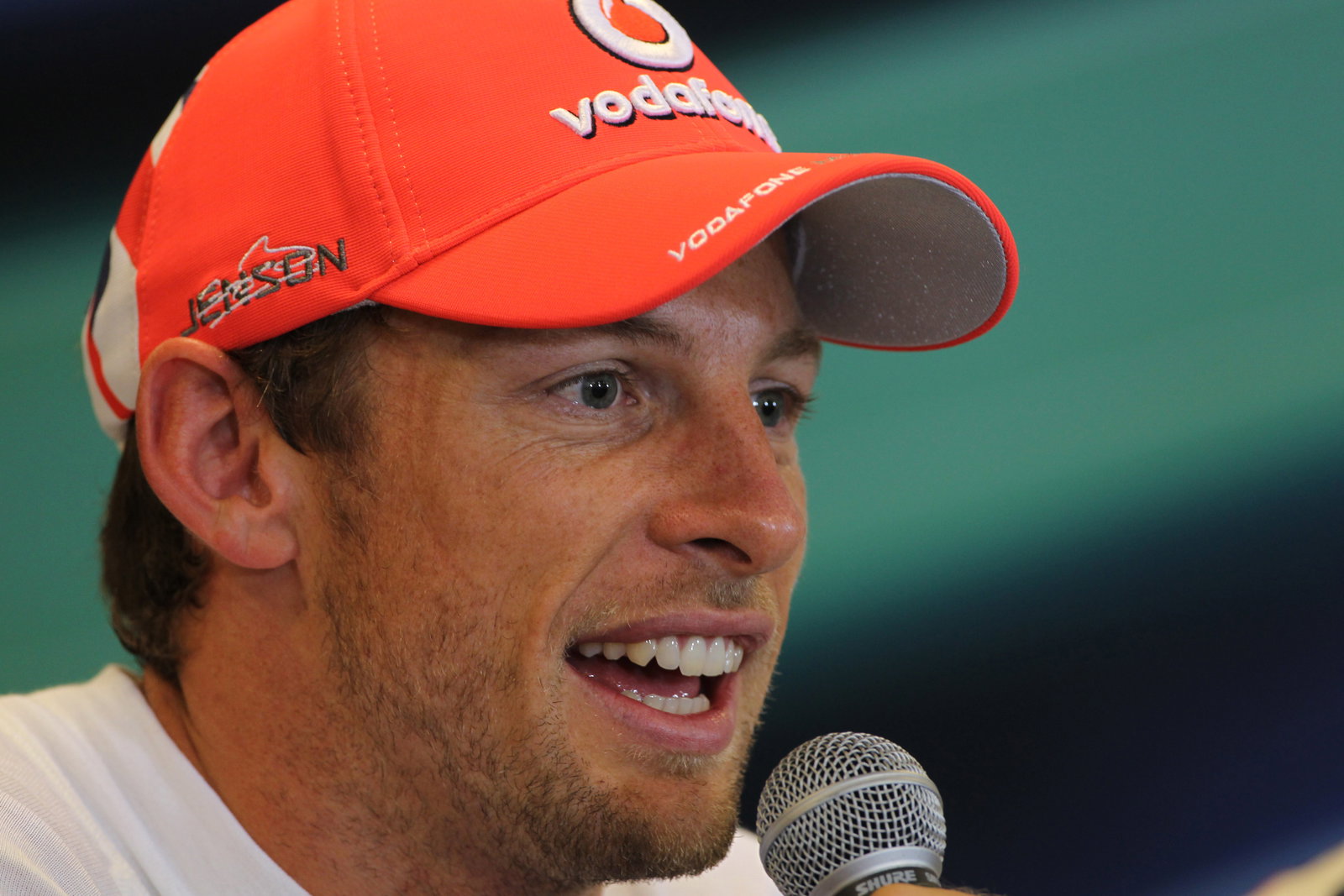 01.09.2012- Qualifying, Press conference, Jenson Button (GBR) McLaren Mercedes MP4-27