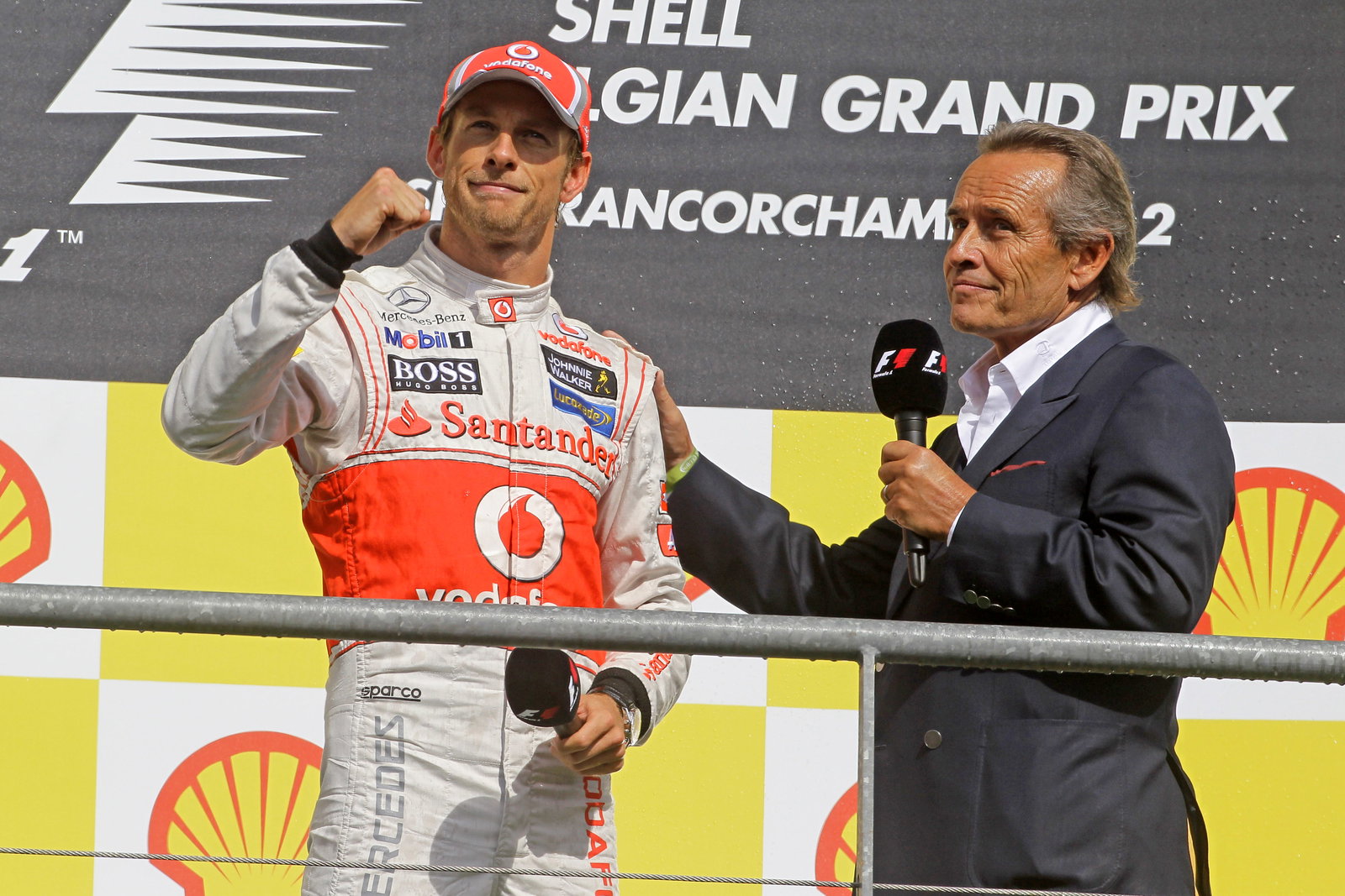 02.09.2012- Race, Jenson Button (GBR) McLaren Mercedes MP4-27 race winner
