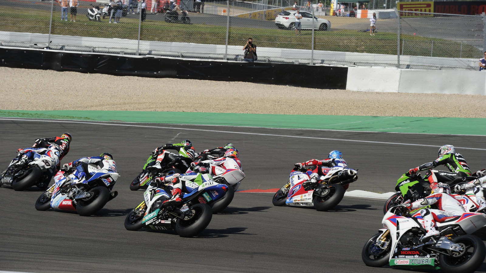Sykes, Race start, German WSBK Race 1 2012