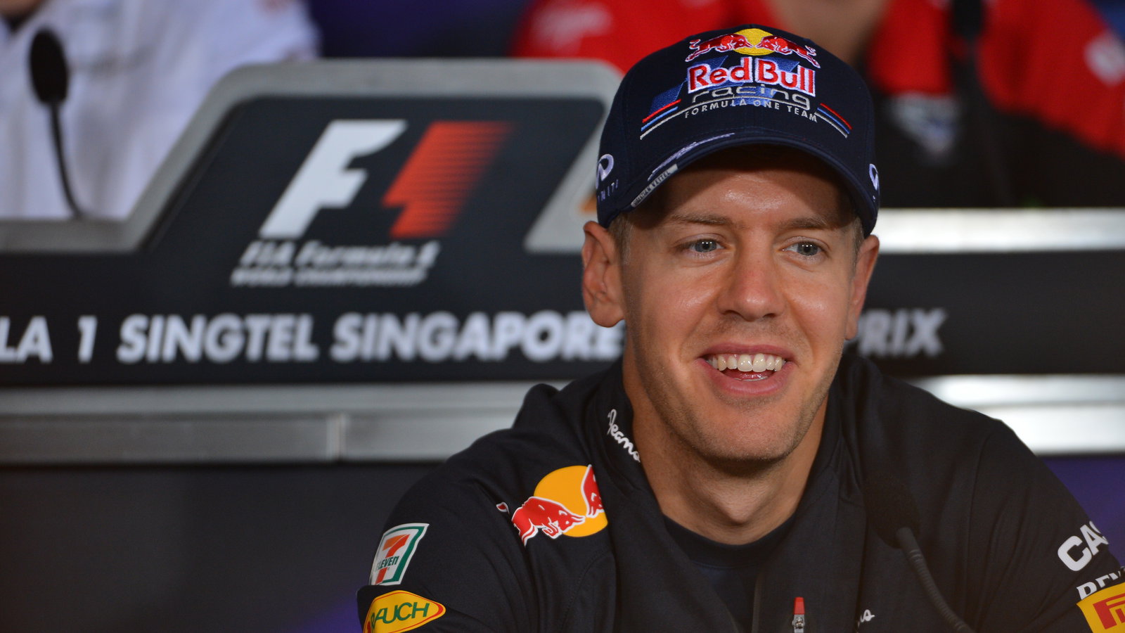 20.09.2012 - Press Conference: Sebastian Vettel (GER) Red Bull Racing RB8