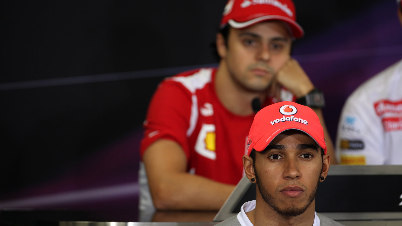 04.10.2012- Press conference, Lewis Hamilton (GBR) McLaren Mercedes MP4-27 and Felipe Massa (BRA) Sc