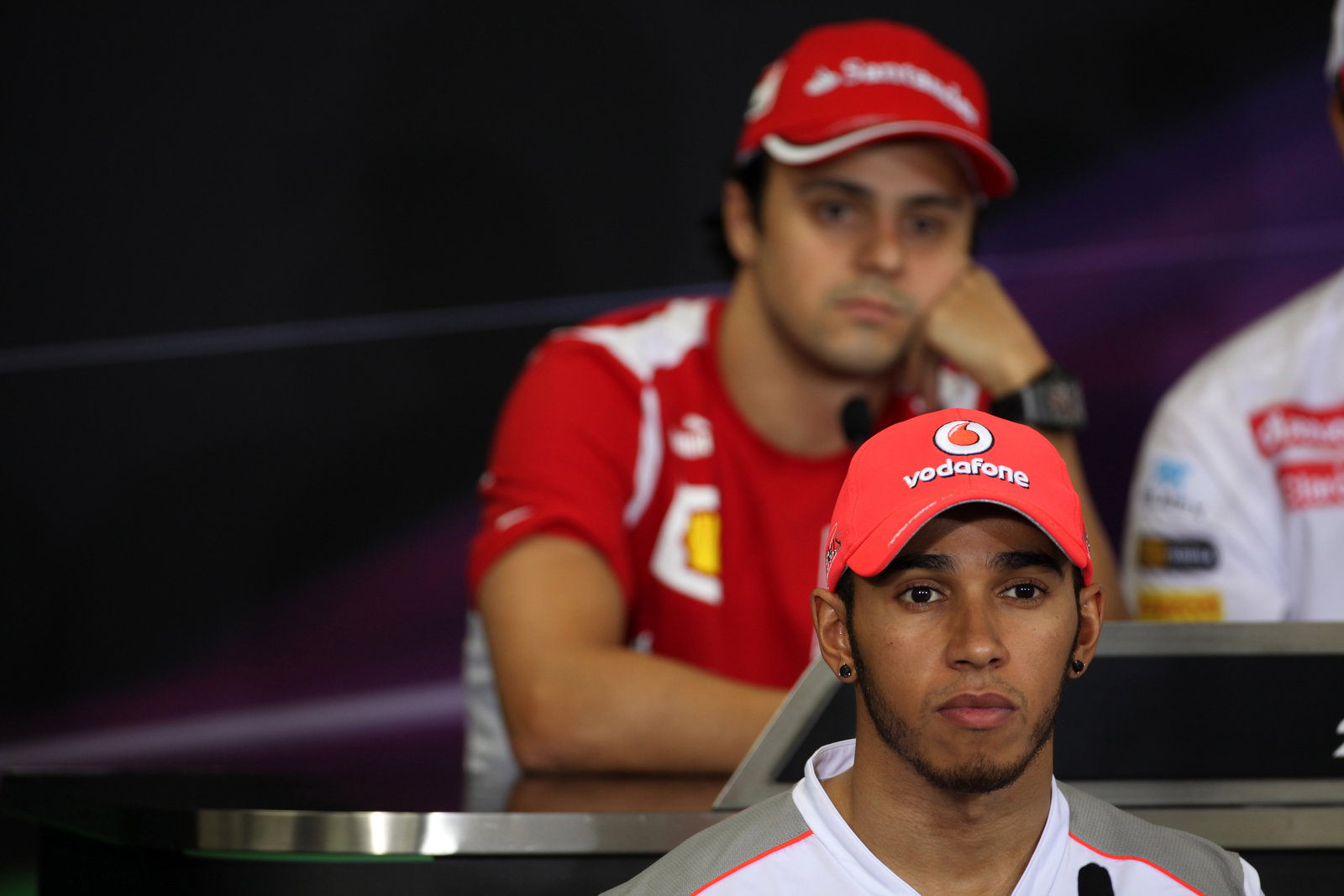 04.10.2012- Press conference, Lewis Hamilton (GBR) McLaren Mercedes MP4-27 and Felipe Massa (BRA) Sc