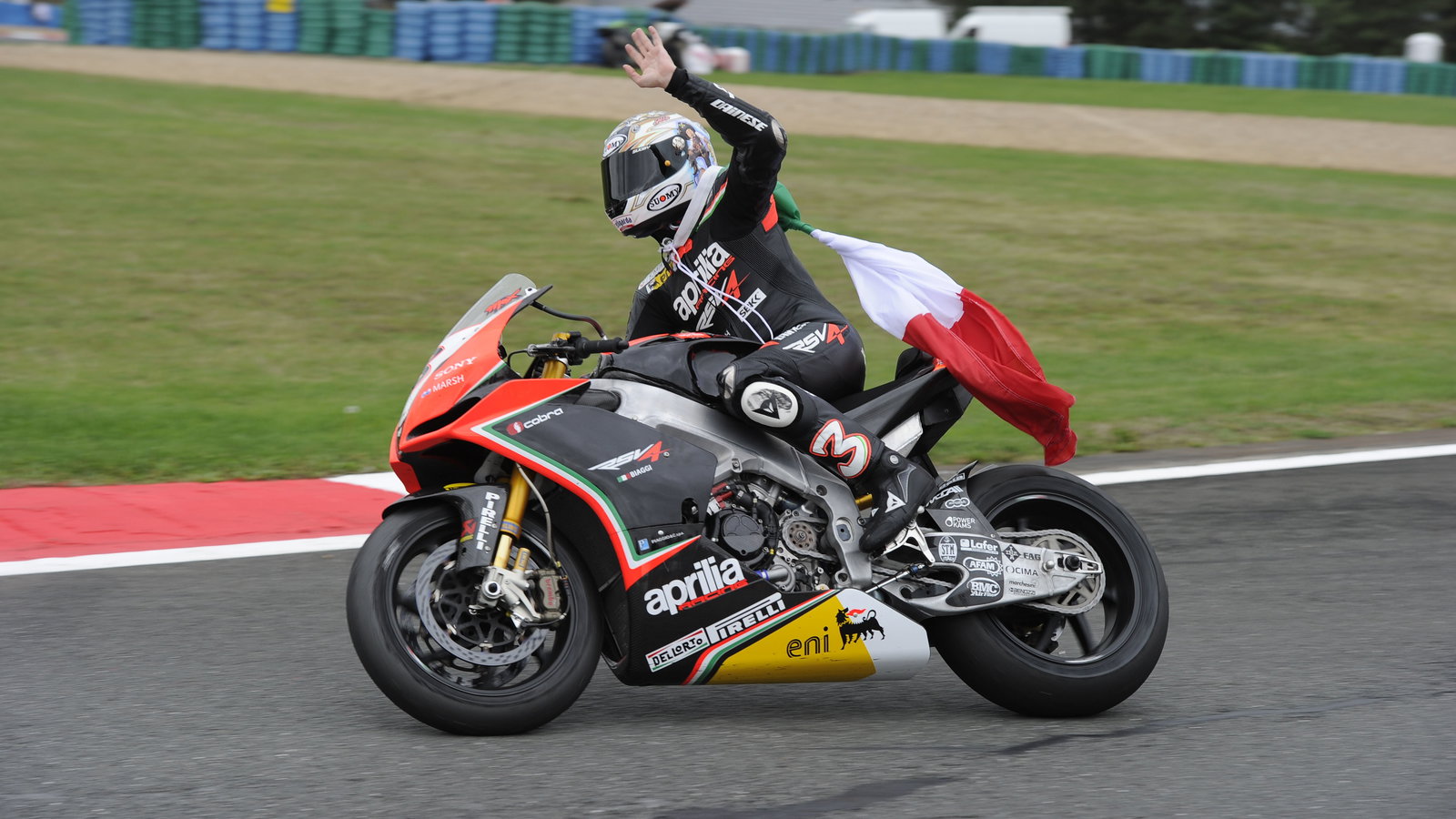 Biaggi, 2012 World Superbike Champion, French WSBK Race 2 2012