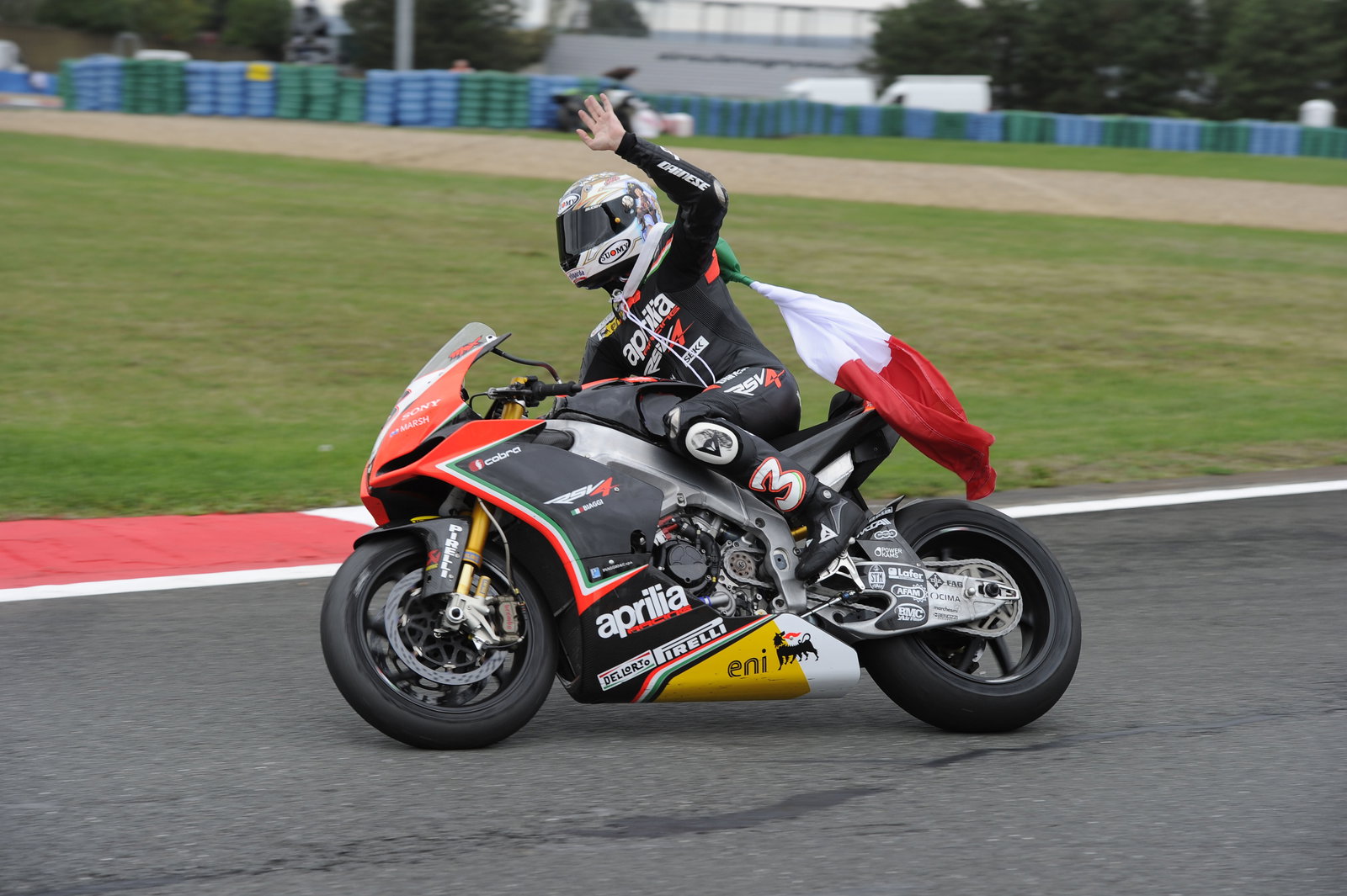 Biaggi, 2012 World Superbike Champion, French WSBK Race 2 2012