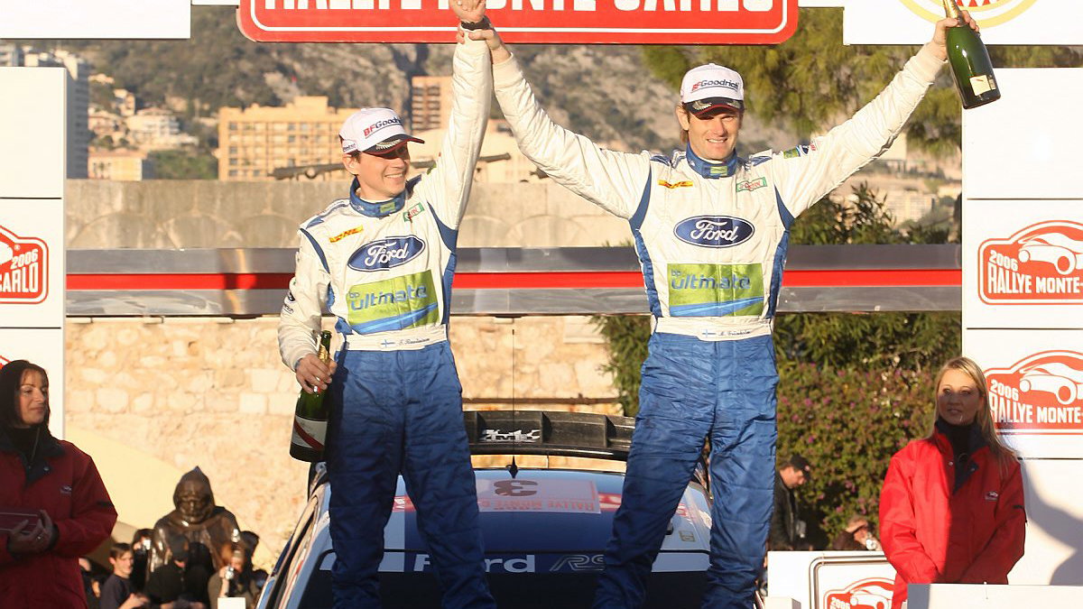 Rallye Monte Carlo winners, Marcus Gronholm and Timo Rautiainen