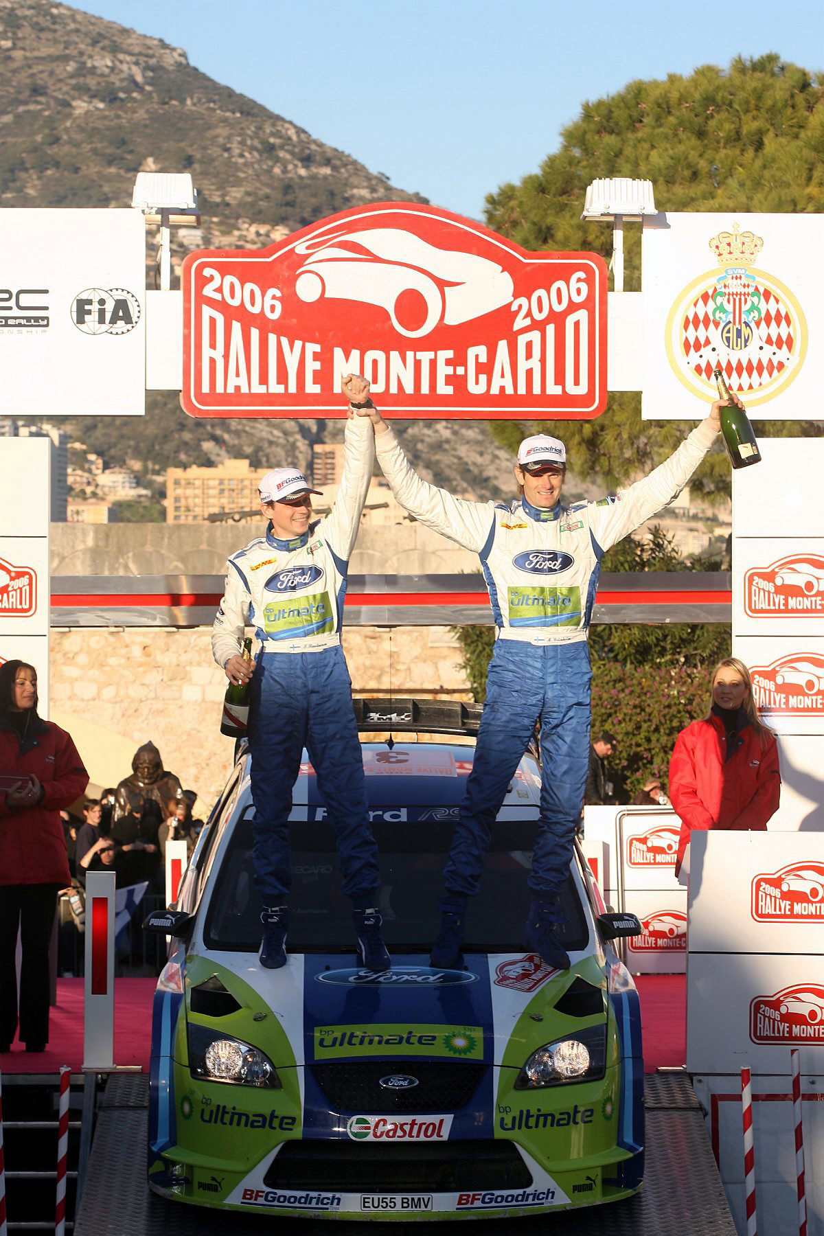 Rallye Monte Carlo winners, Marcus Gronholm and Timo Rautiainen