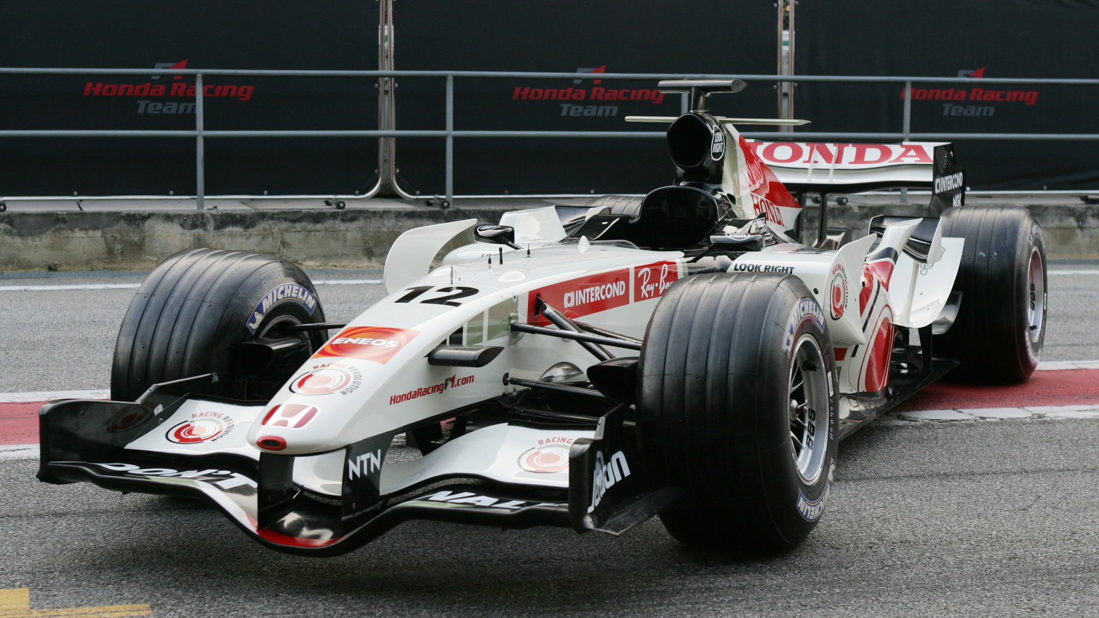 The new Honda RA106 at its unveiling in Barcelona