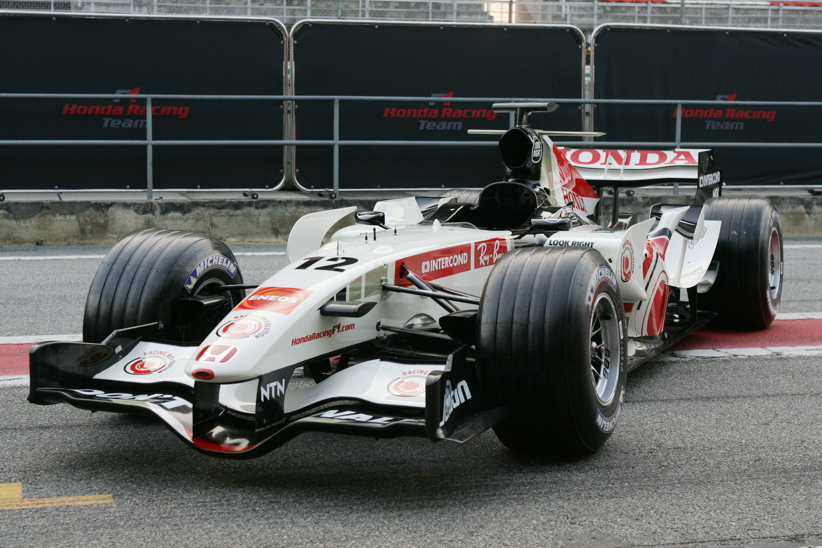 The new Honda RA106 at its unveiling in Barcelona