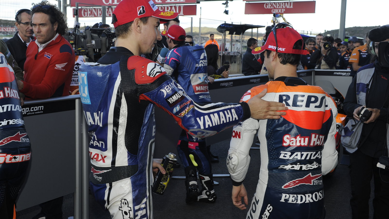 Lorenzo, Pedrosa, Valencia MotoGP 2012