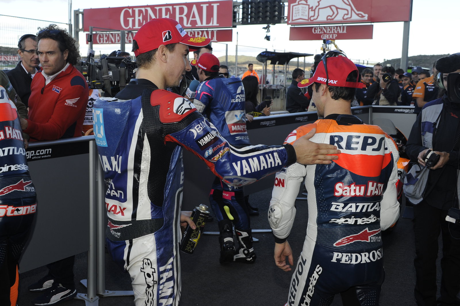Lorenzo, Pedrosa, Valencia MotoGP 2012