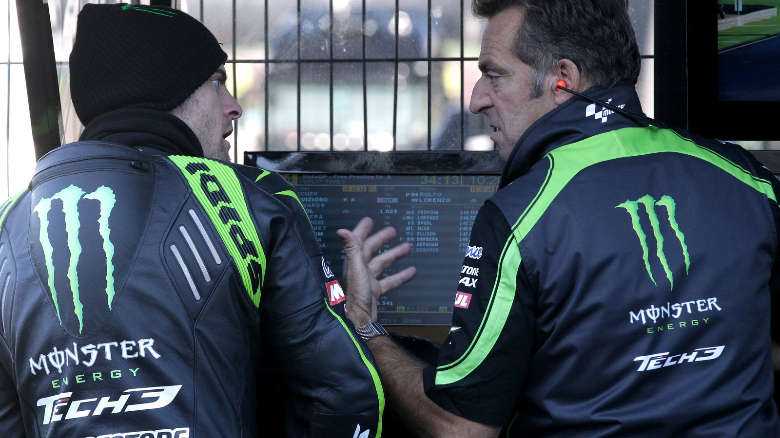 Crutchlow and Poncharal, Valencia MotoGP 2012