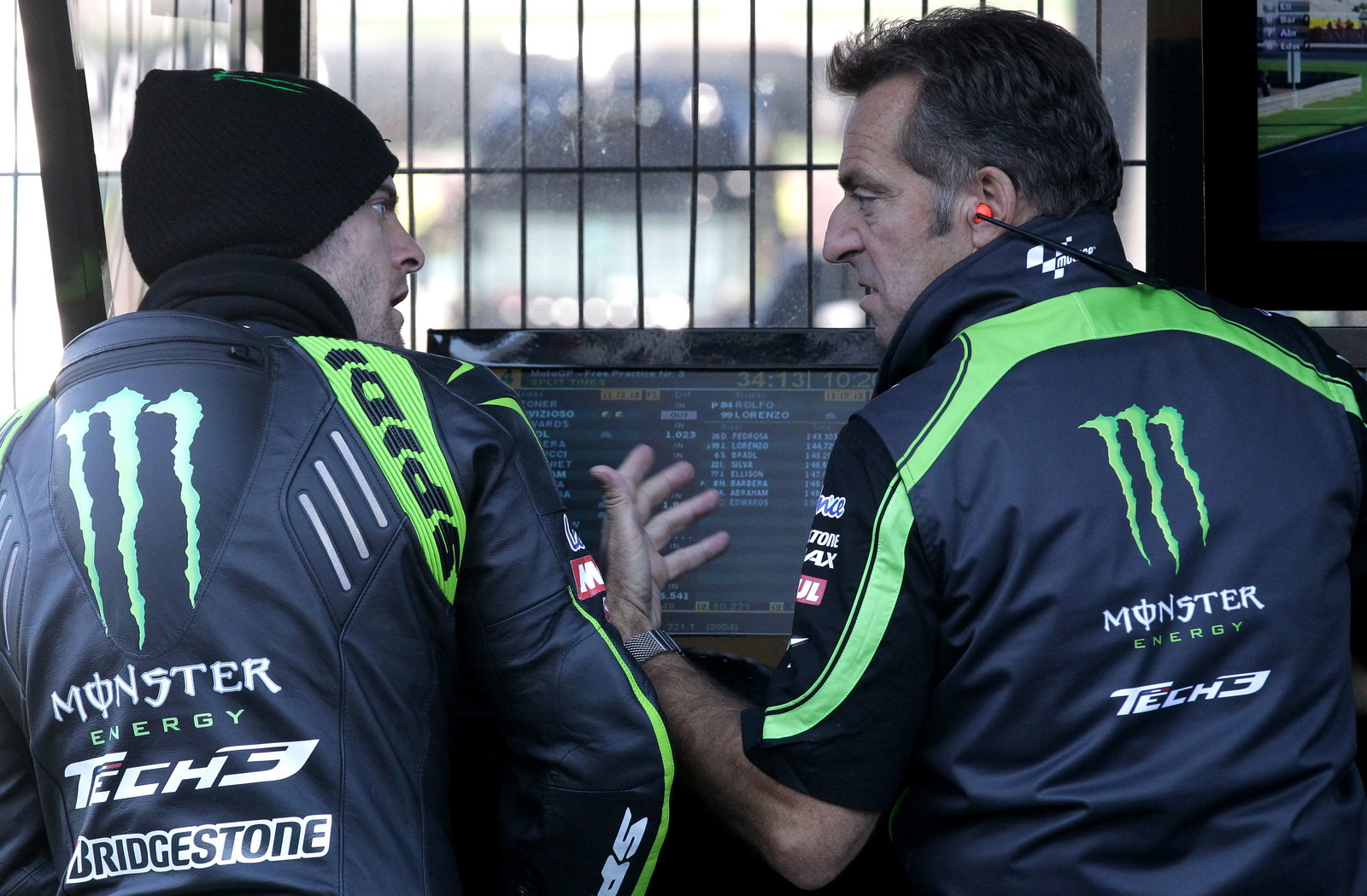 Crutchlow and Poncharal, Valencia MotoGP 2012