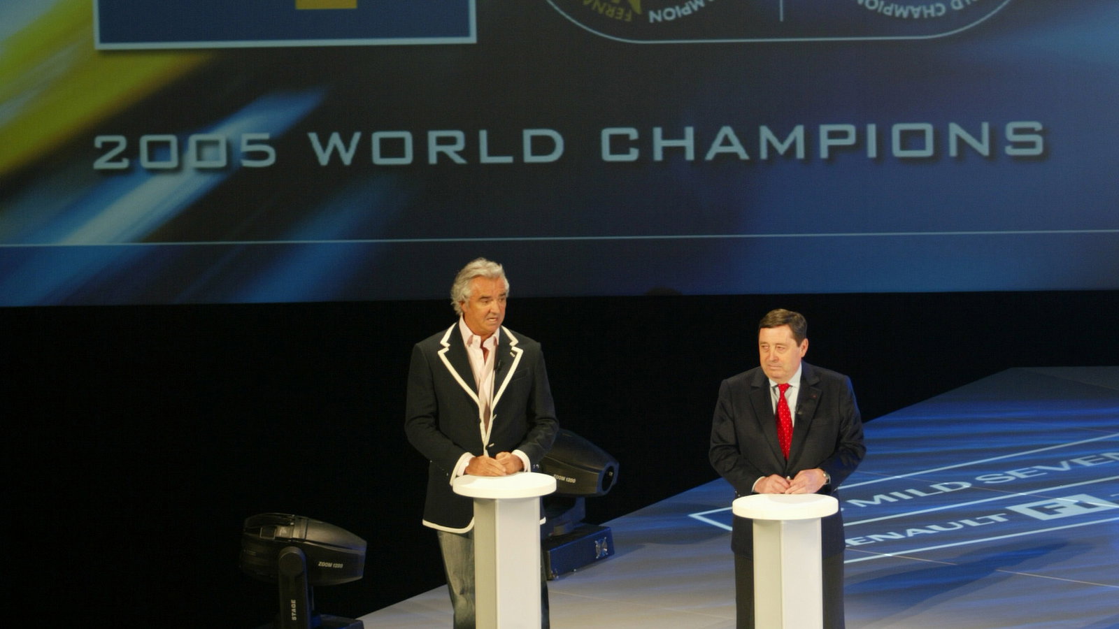 Flavio Briatore and Patrick Faure