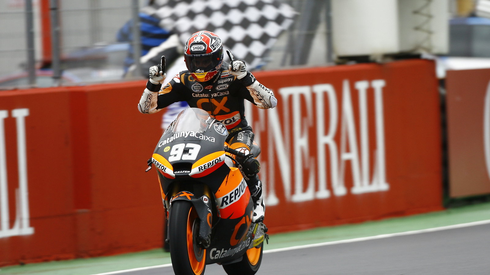 Marquez, Moto2 race, Valencia MotoGP 2012