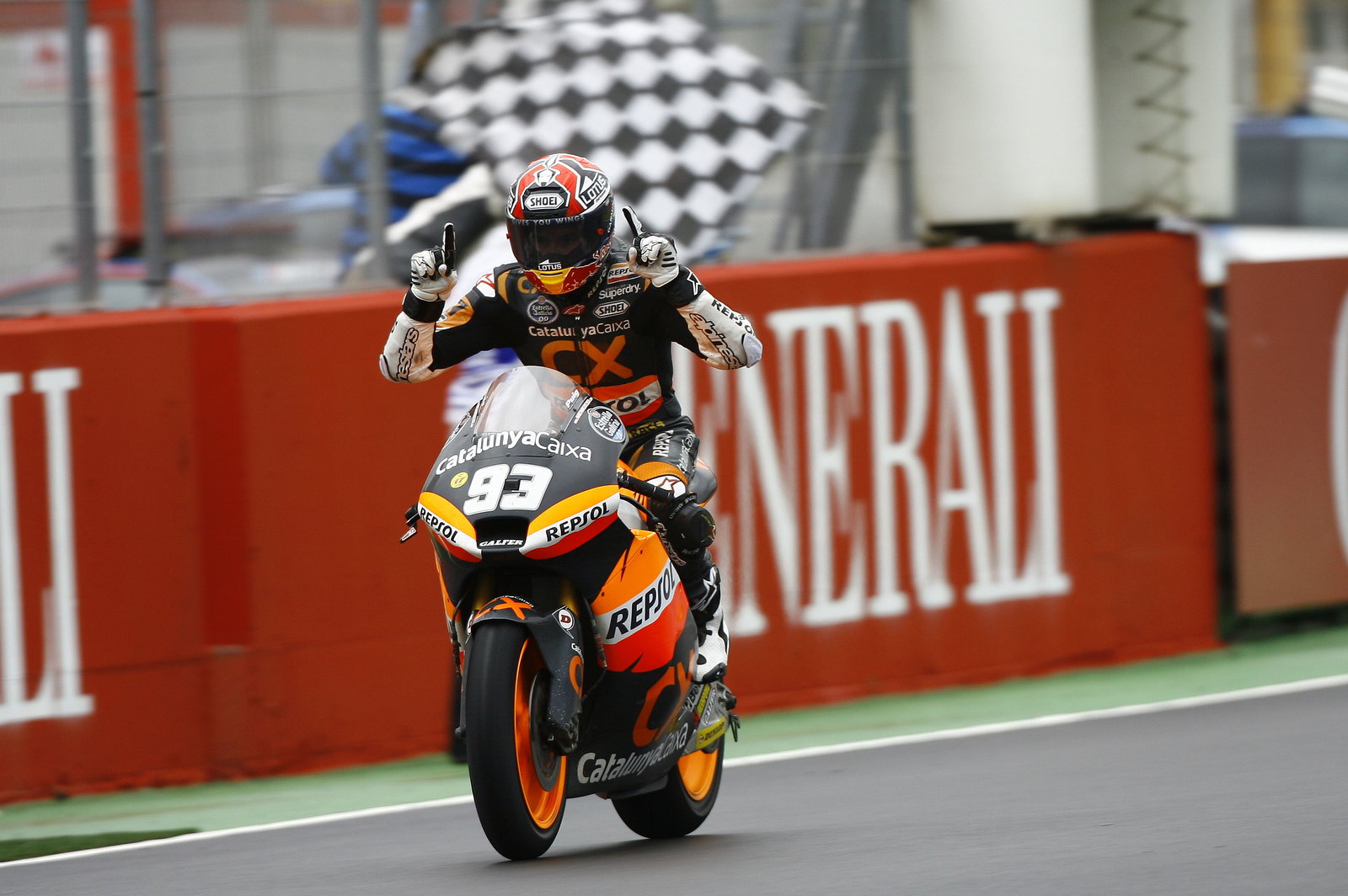 Marquez, Moto2 race, Valencia MotoGP 2012
