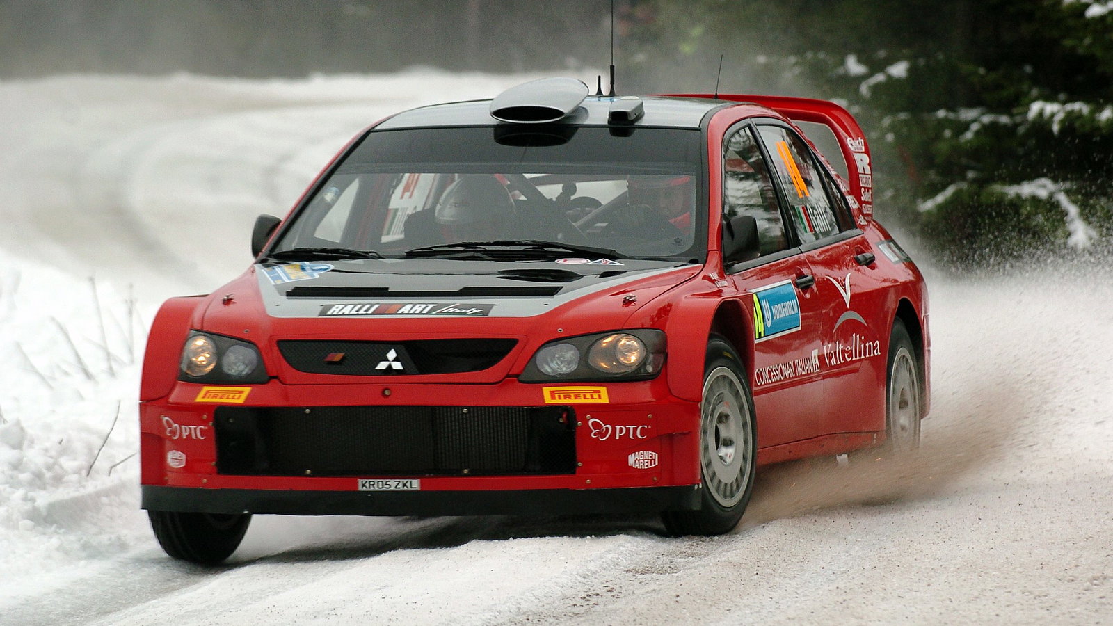 Gigi Galli / Giovanni Bernacchini - Mitsubishi Lancer WRC