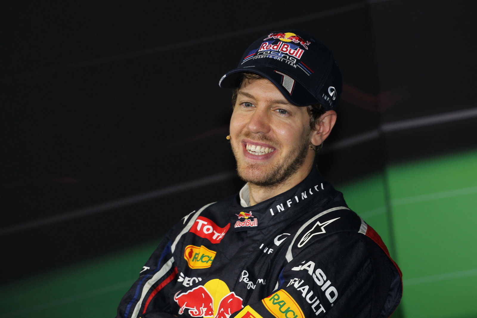 25.11.2012- Race, Press conference, Sebastian Vettel (GER) Red Bull Racing RB8