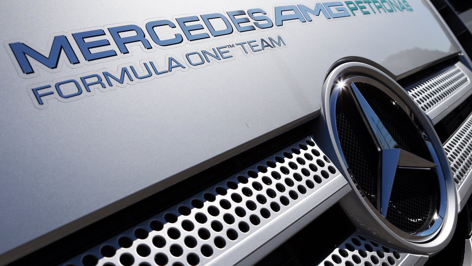 Mercedes AMG F1 truck in the paddock.08.02.2013.