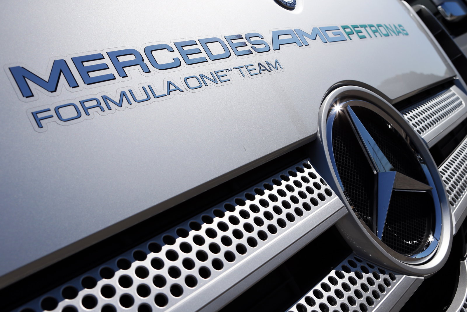 Mercedes AMG F1 truck in the paddock.08.02.2013.