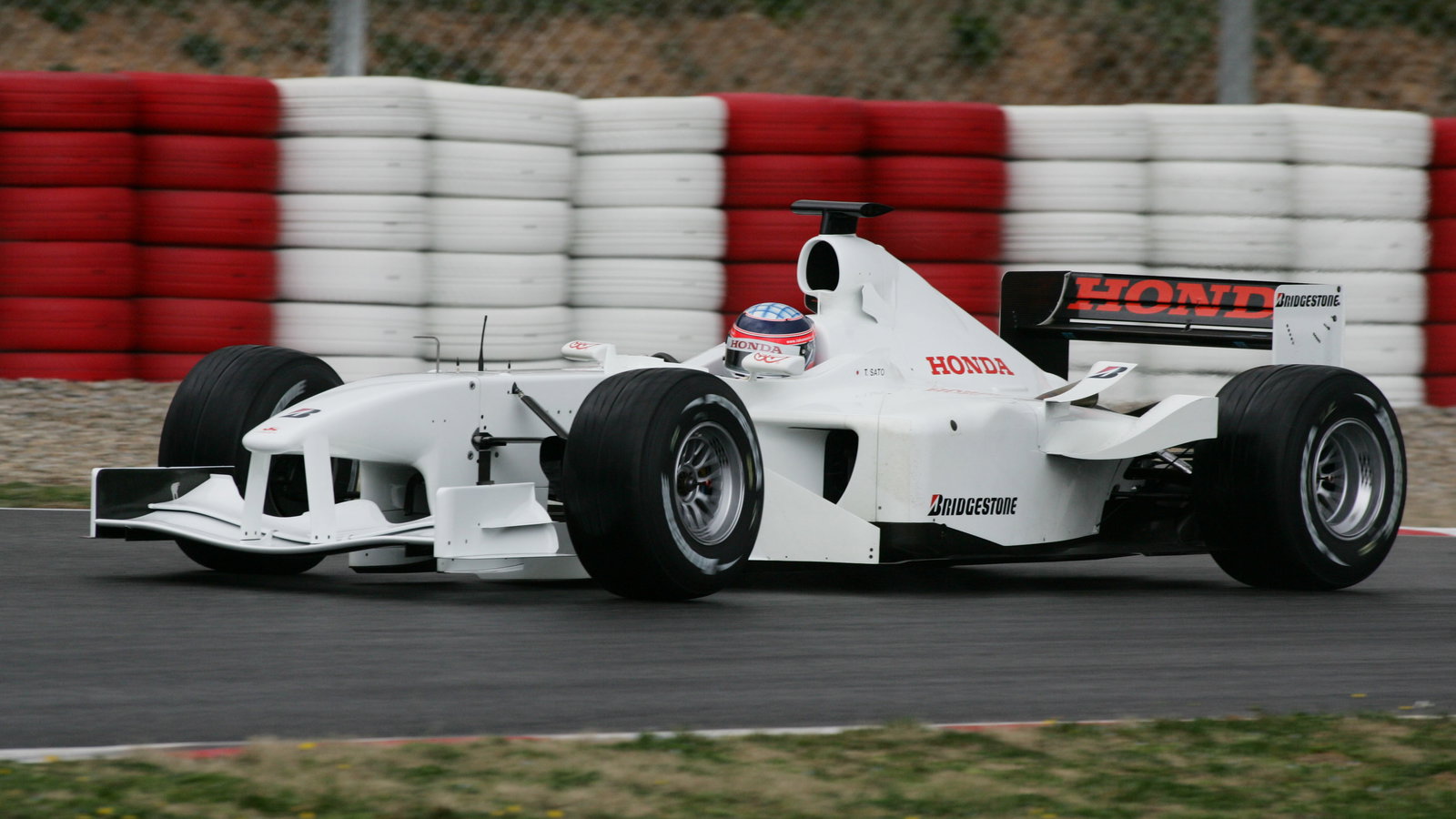 Takuma Sato makes his public debut in the Super Aguri SA05