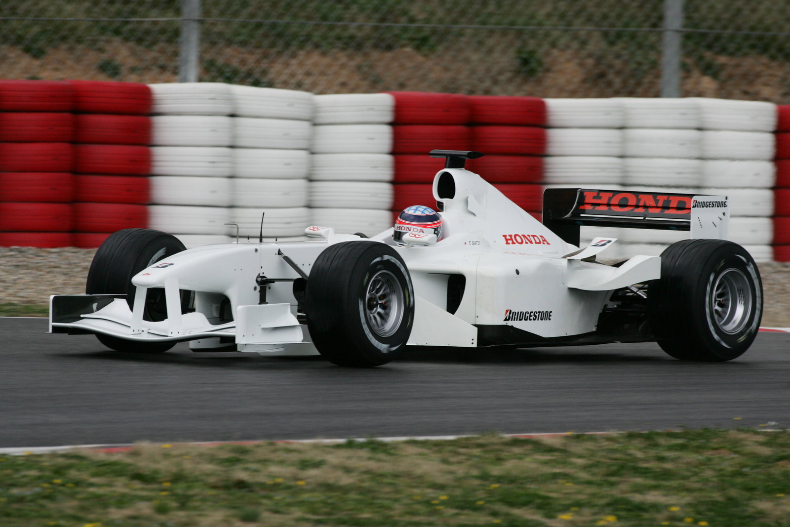 Takuma Sato makes his public debut in the Super Aguri SA05