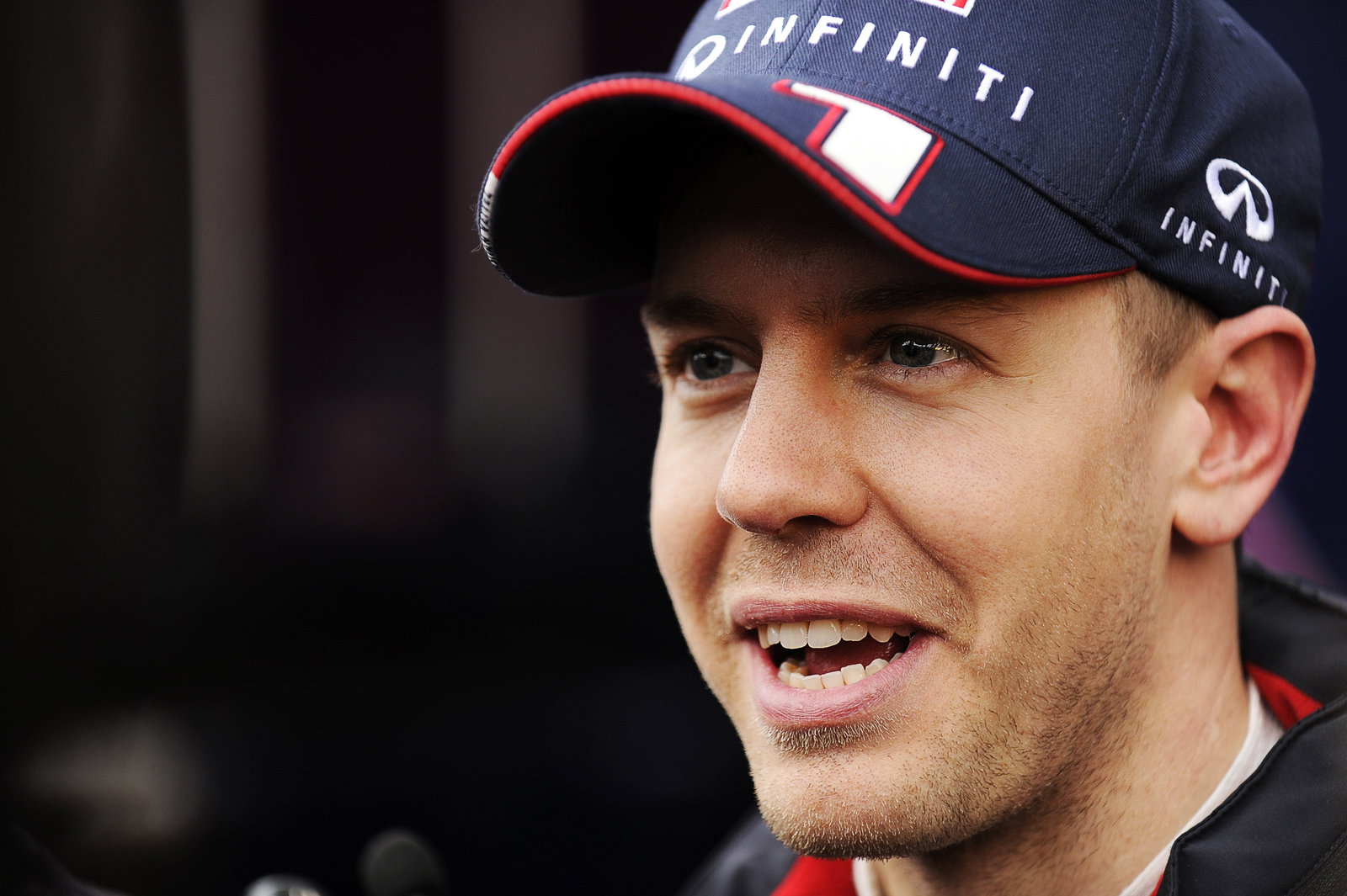 Sebastian Vettel (GER) Red Bull Racing with the media.01.03.2013.