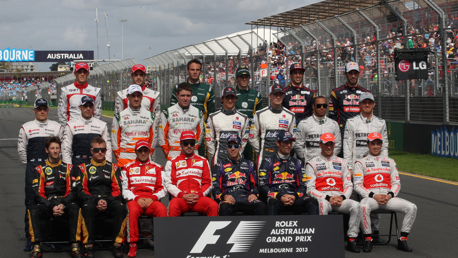 17.03.2013- Drivers F1 2013 photograph