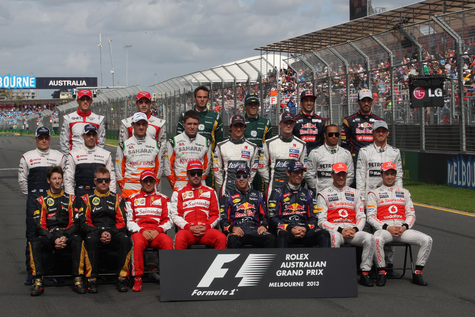 17.03.2013- Drivers F1 2013 photograph