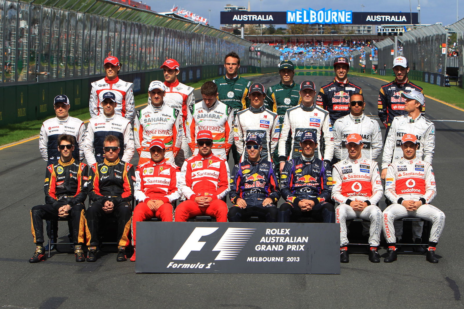 17.03.2013- Drivers F1 2013 photograph