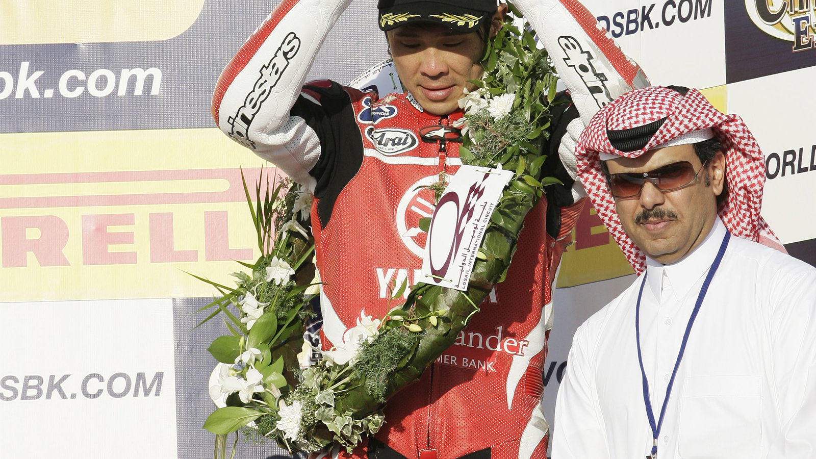 Haga 3rd, WSBK Qatar Race 2, 2006