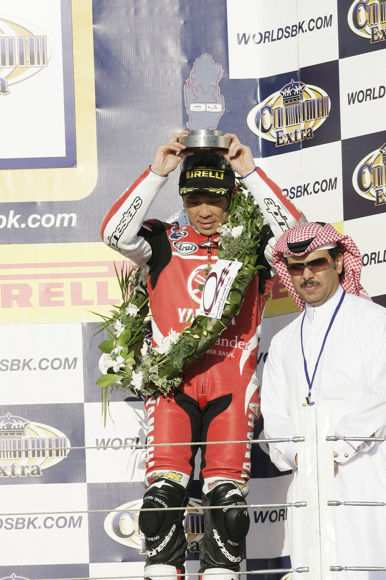 Haga 3rd, WSBK Qatar Race 2, 2006