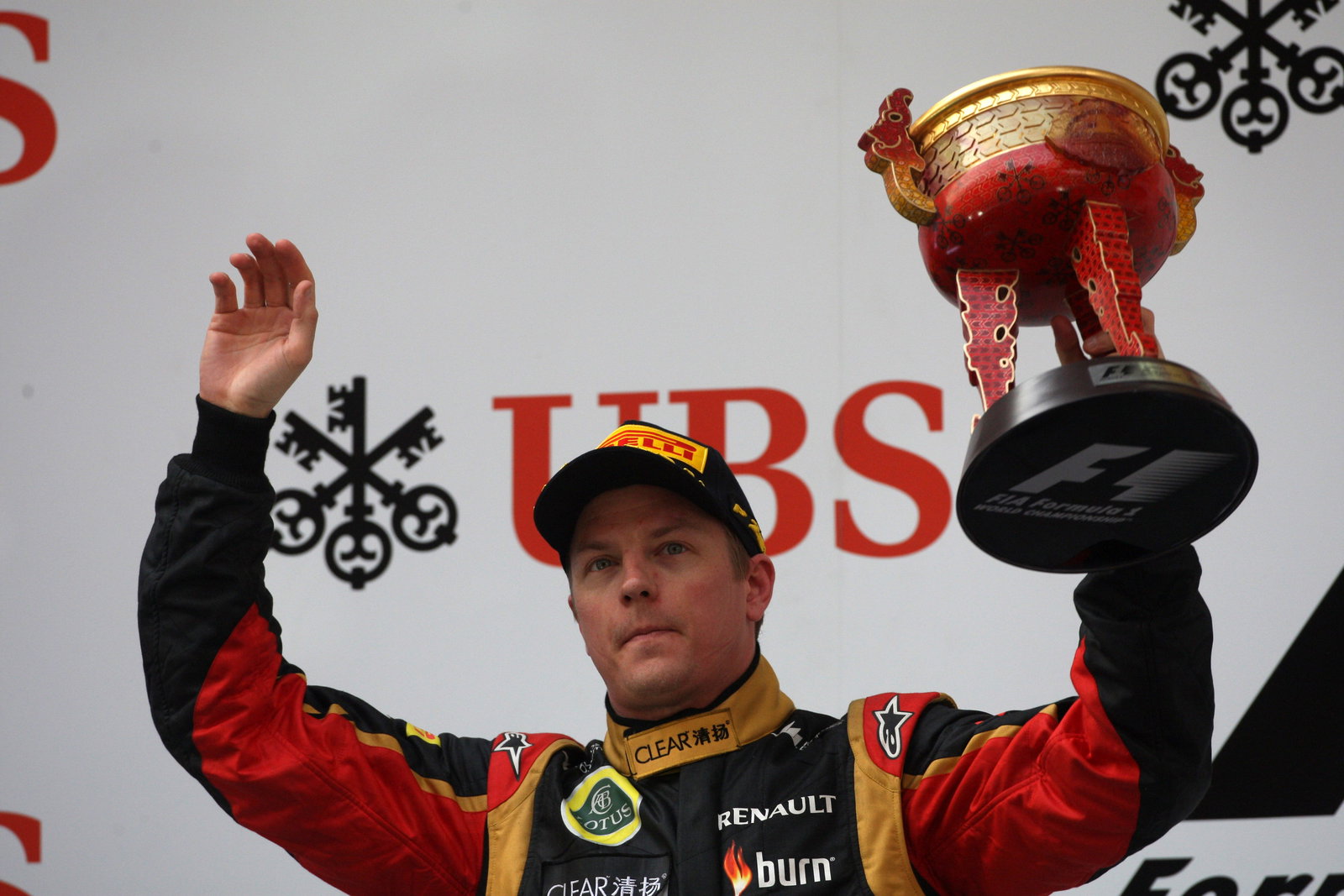 14.04.2013- Race, 2nd position Kimi Raikkonen (FIN) Lotus F1 Team E21es AMG F1 W04