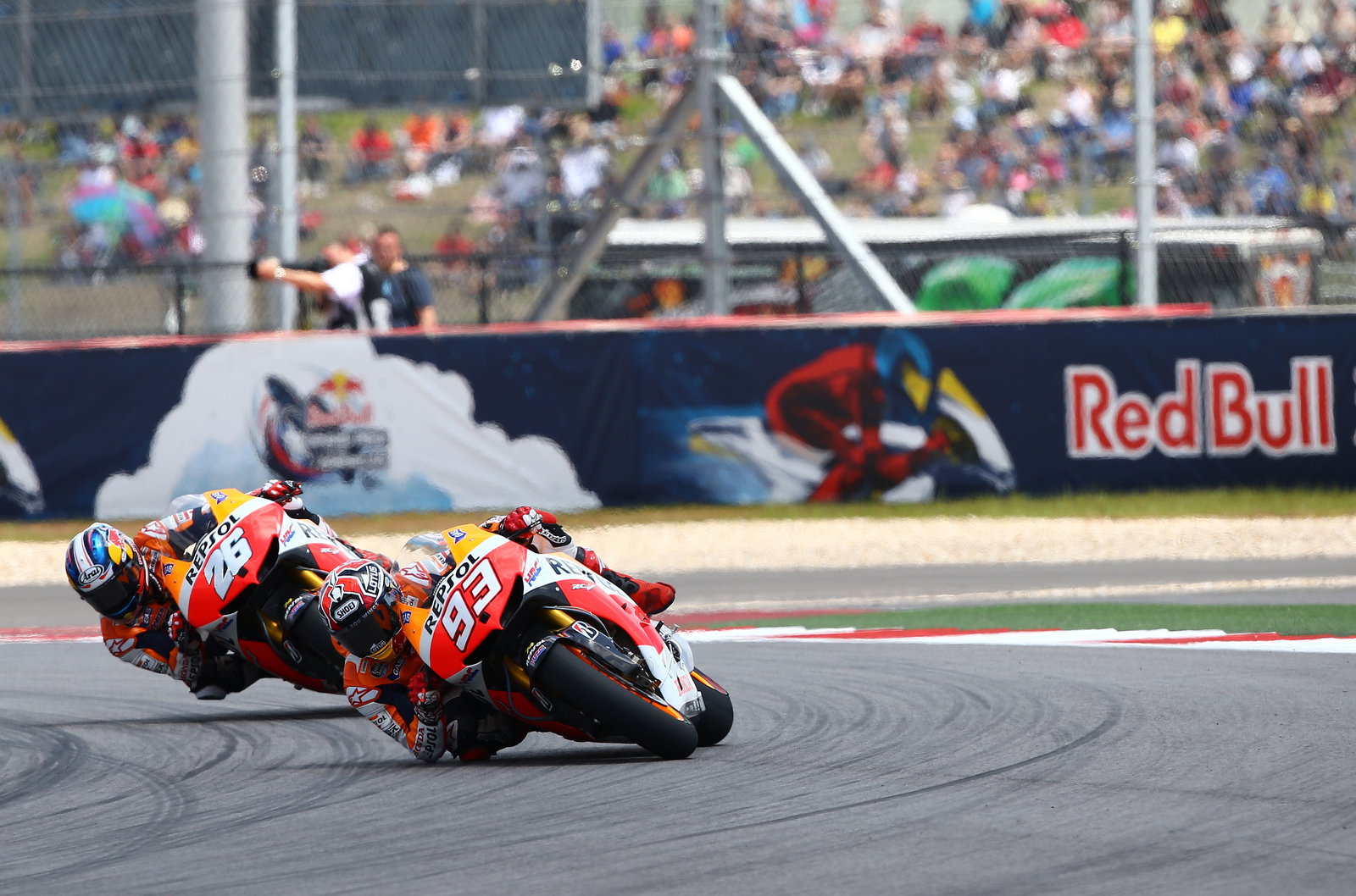Marquez and Pedrosa, MotoGP race, Grand Prix of the The Americas 2013