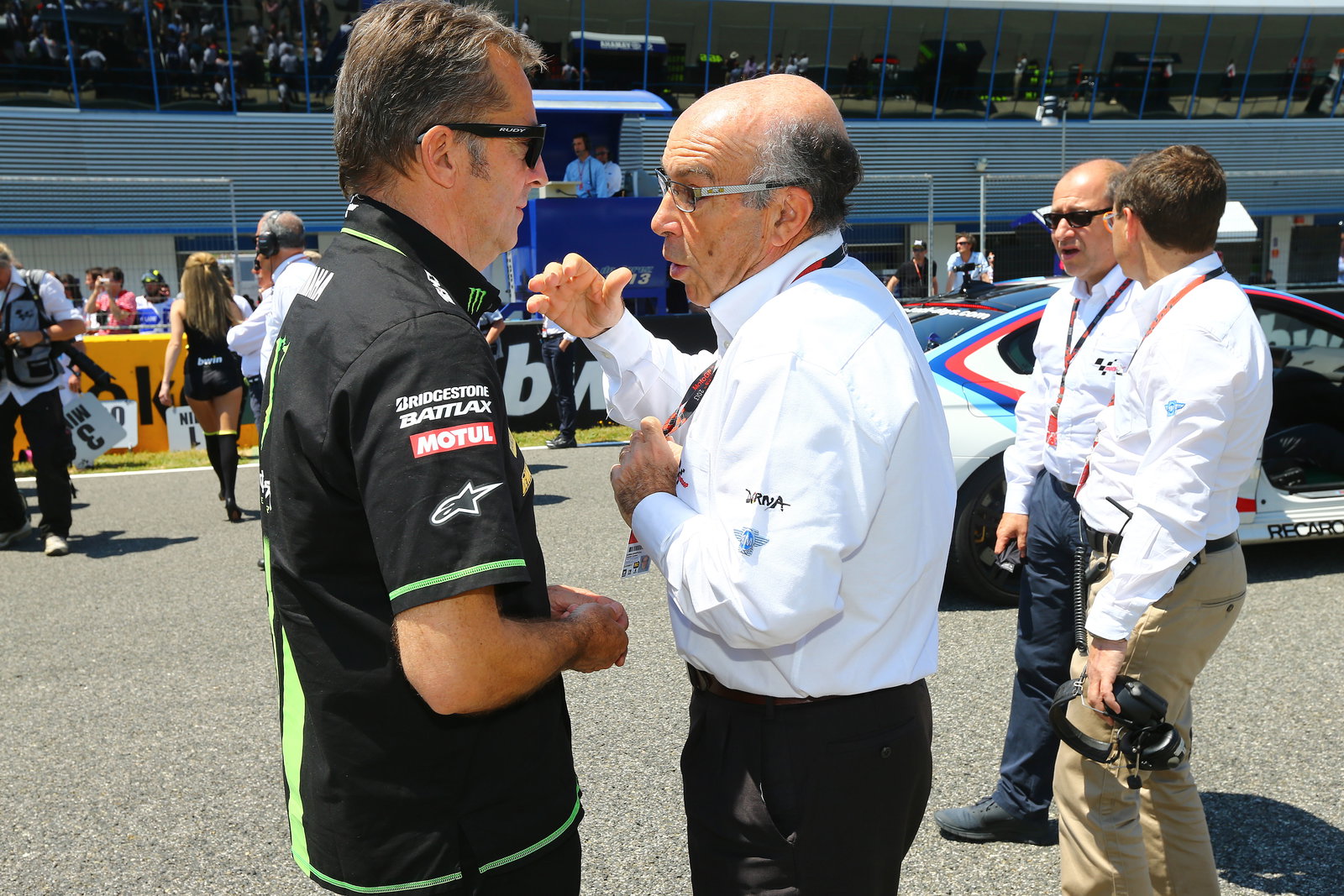 Poncharal and Ezpeleta, Spanish MotoGP 2013