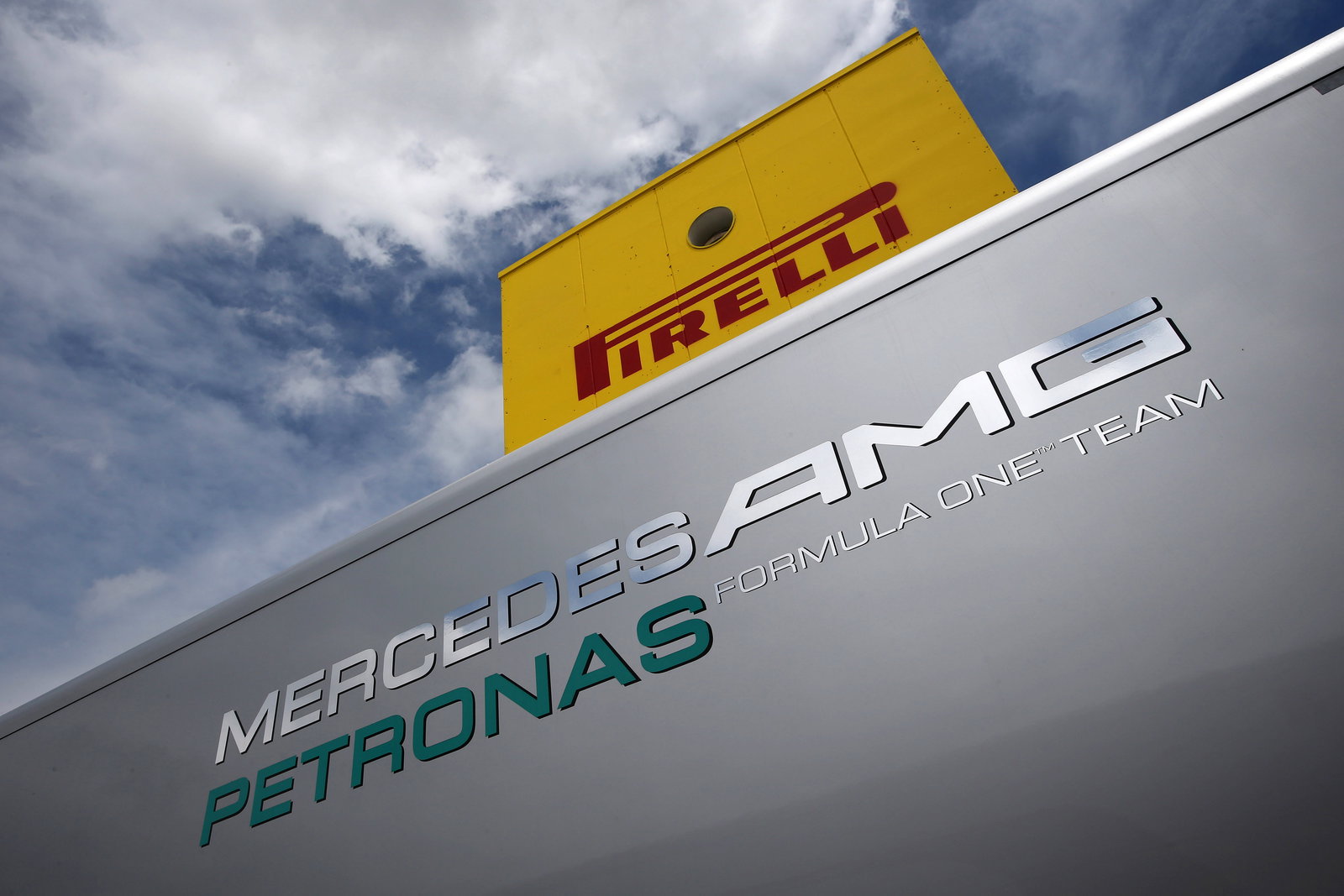 09.05.2013- Press conference, Mercedes AMG logo