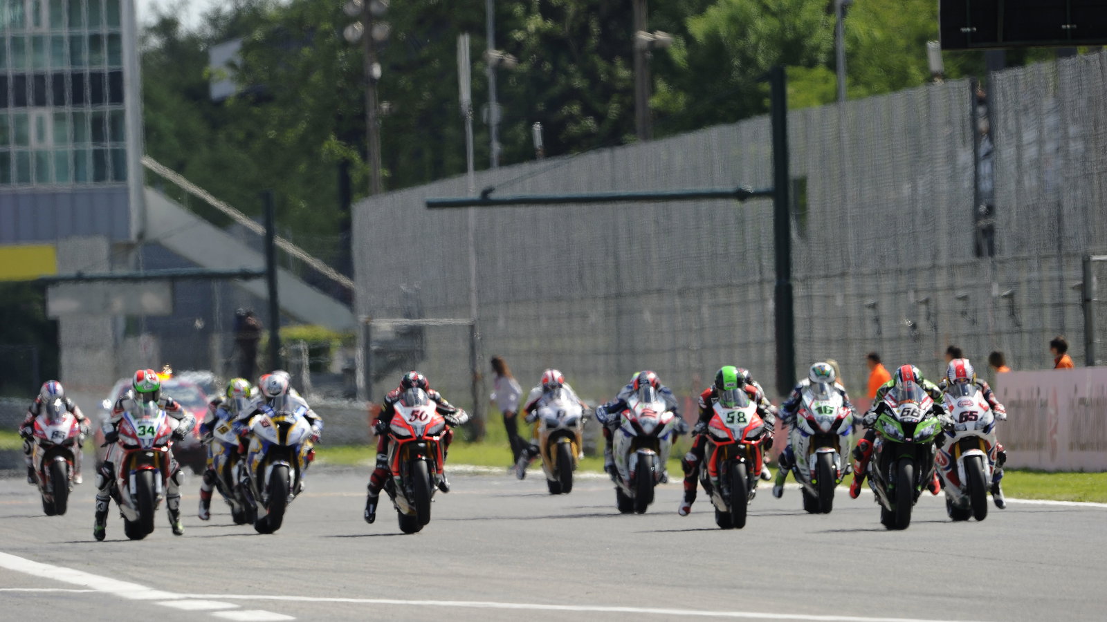 Race Start, Monza WSBK Race 2 2013