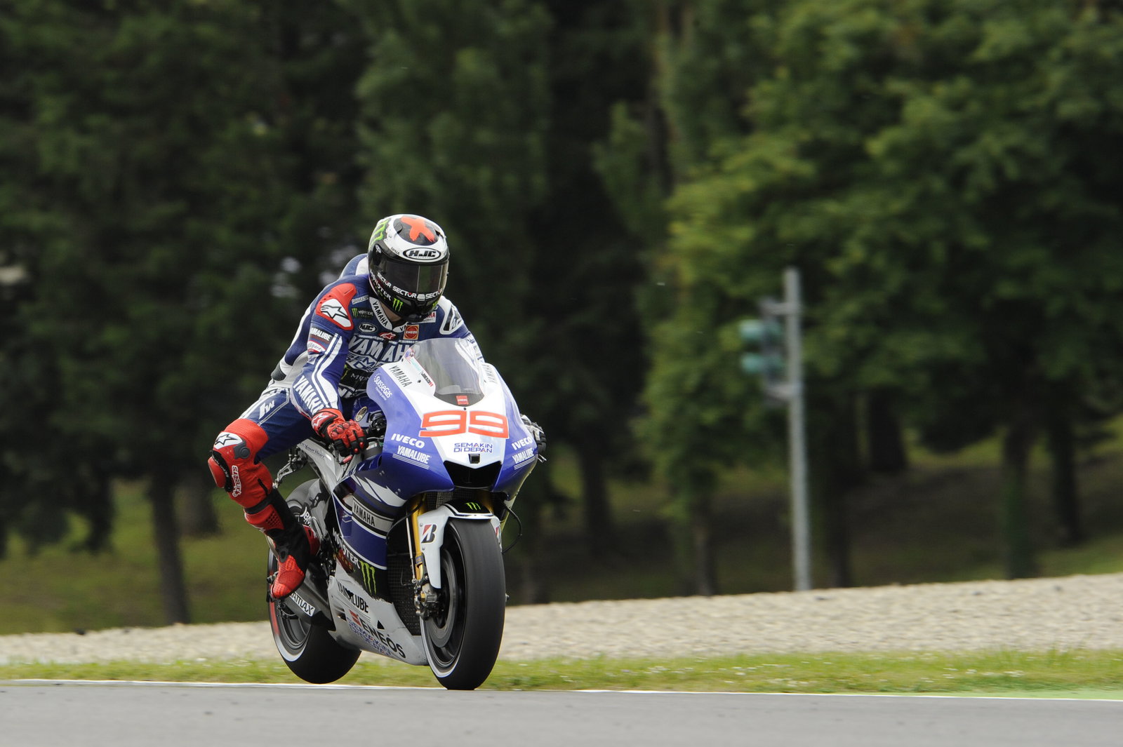 Lorenzo, Braking, Italian MotoGP 2013
