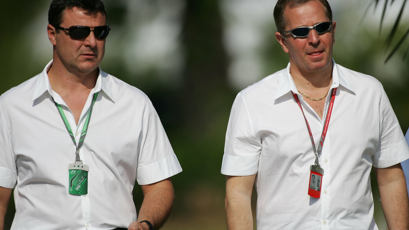 ITV F1 pundits and 2MB driver managers Mark Blundell and Martin Brundle in Malaysia