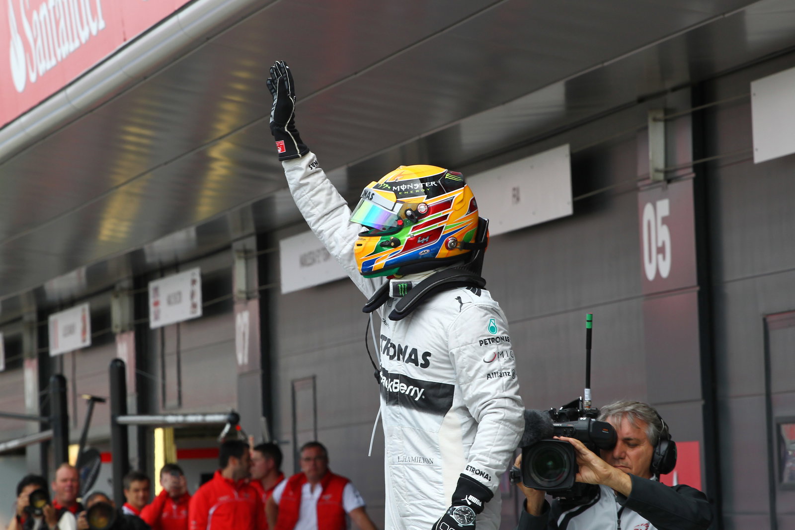 29.06.2013- Qualifying, Lewis Hamilton (GBR) Mercedes AMG F1 W04 (pole position)