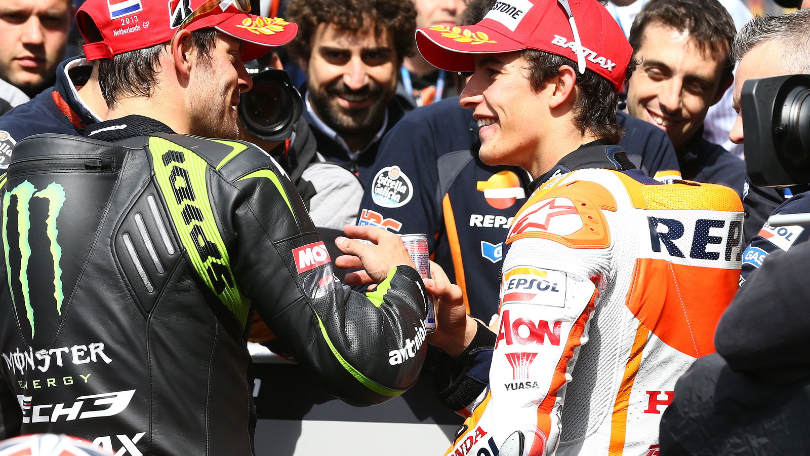 Crutchlow and Marquez, Dutch MotoGP 2013
