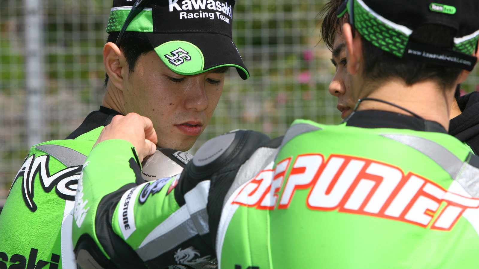 Nakano, de Puniet, Spanish MotoGP, 2006