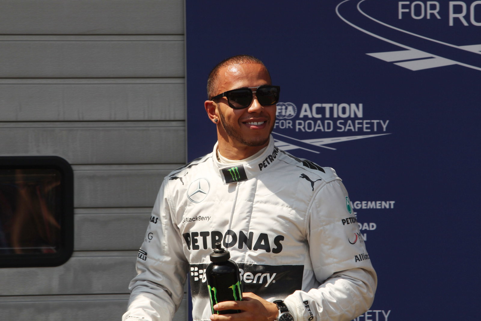 06.07.2013- Qualifying, Lewis Hamilton (GBR) Mercedes AMG F1 W04 pole position