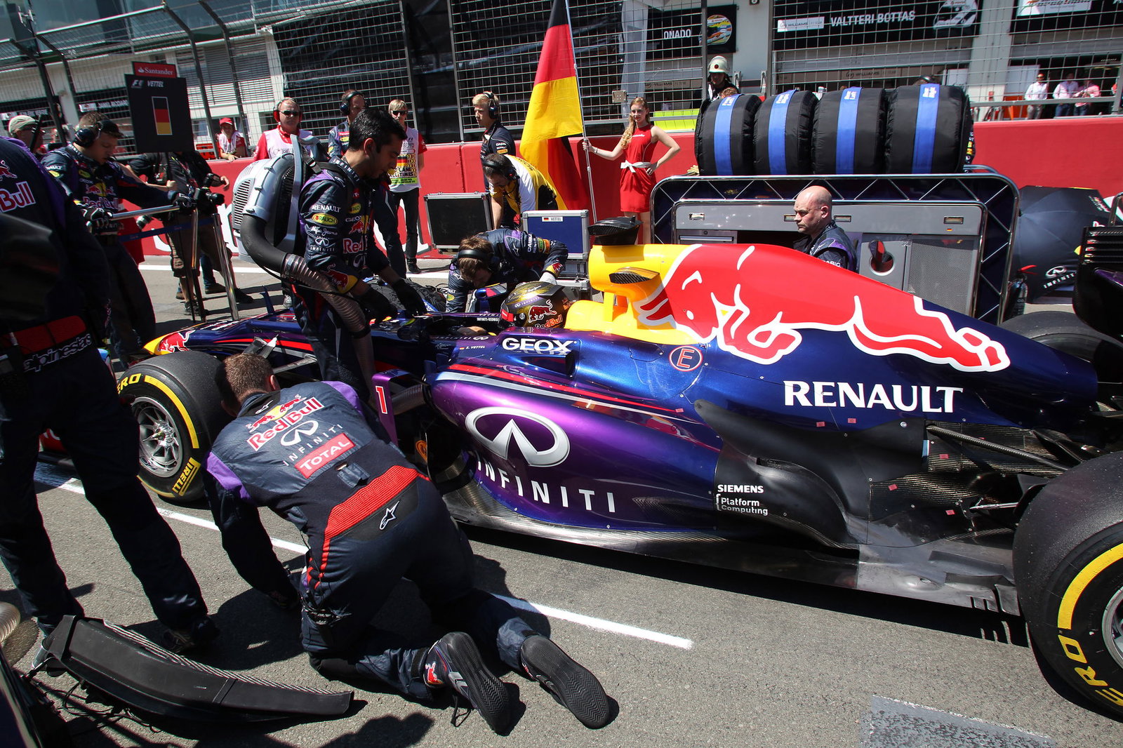 07.07.2013- Race, Sebastian Vettel (GER) Red Bull Racing RB9